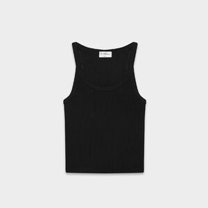 Aritzia community ribbed Black Tank Top